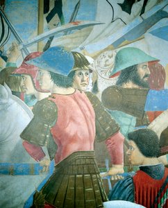 Detail aus der Legende vom Wahren Kreuz: Schlacht von Heraklius I. von Byzanz gegen Chosroes II.