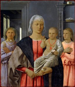 Madonna di Senigallia oder Madonna mit Kind und zwei Engeln von Piero della Francesca