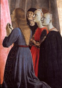 Polyptychon der Barmherzigkeit: Jungfrau der Barmherzigkeit, umgeben von Heiligen (Detail) von Piero della Francesca