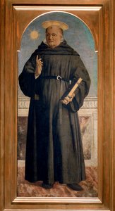 Polyptychon des heiligen Augustinus: Heiliger Nikolaus von Tolentino von Piero della Francesca