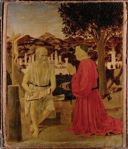 Heiliger Hieronymus und ein Verehrer von Piero della Francesca