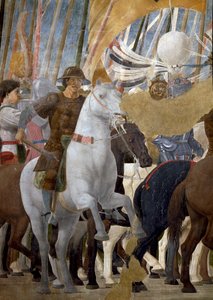 Die Legende vom Wahren Kreuz (Detail) von Piero della Francesca