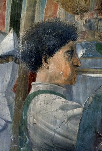 Die Legende vom Wahren Kreuz, der Sieg Konstantins in der Schlacht an der Milvischen Brücke (Detail)