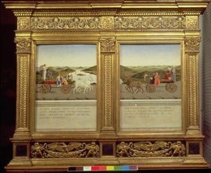 Die Triumphe von Herzog Federico da Montefeltro (1422-82) und Battista Sforza, ca. 1465