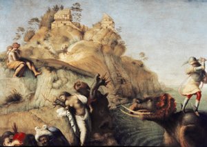 Perseus befreit Andromeda (Detail) von Piero di Cosimo