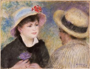 Paar im Boot (angeblich Aline Charigot und Renoir)