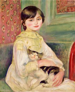 Julie Manet, auch bekannt als das Kind mit der Katze