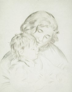 Mutter und Kind (Jean Renoir) von Pierre-Auguste Renoir