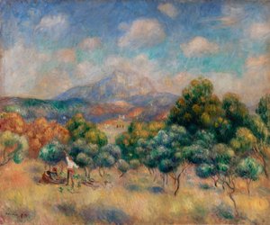 Montagne Sainte-Victoire von Pierre-Auguste Renoir
