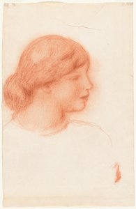 Profil einer jungen Frau von Pierre-Auguste Renoir