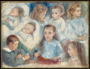 Kopfstudien (Die Berard-Kinder) von Pierre-Auguste Renoir