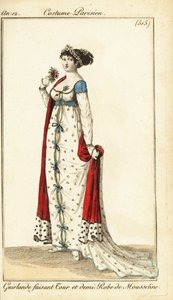 Frau mit Haaren, die mit einem Kranz gebunden sind, Paris