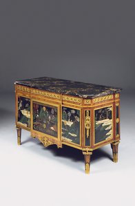 Louis XVI Anrichte, Lackierung späte 17. - frühe 18. Jahrhundert von Pierre Harry Mewesen