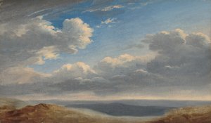 Studie von Wolken über der römischen Campagna von Pierre-Henri de Valenciennes
