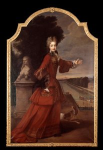 Ganzkörperporträt von Marie Adelaide de Savoie, Herzogin von Burgund von Pierre (studio of) Gobert