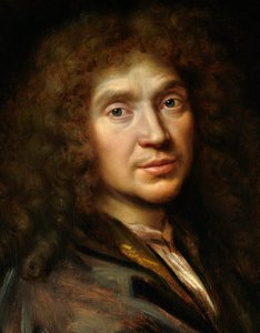 Detail des Porträts von Molière (1622-1673) Jean Baptiste Poquelin