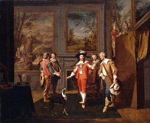 Die Flucht des Königs aus Hampton Court im November 1647 von Pierre Angelis or Angillis
