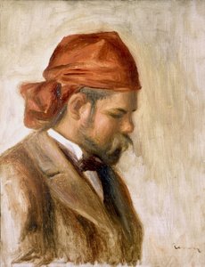 Ambroise Vollard mit rotem Bandana von Pierre Auguste Renoir