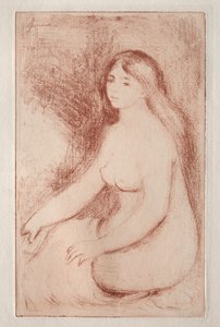 Sitzende Badende, um 1905 von Pierre Auguste Renoir