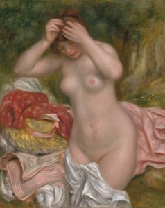 Badende, die ihr Haar richtet, 1893