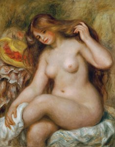 Badende mit blondem, losem Haar, ca. 1903