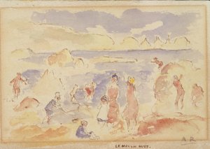 Strandszene von Pierre Auguste Renoir