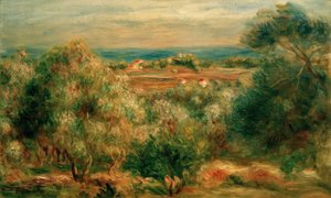 Blick von Haut-Cagnes aufs Meer