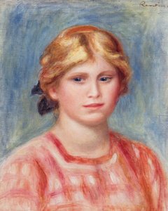 Büste einer Frau mit rosa Bluse, 1905