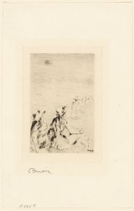 Kinder am Strand, Berneval von Pierre Auguste Renoir