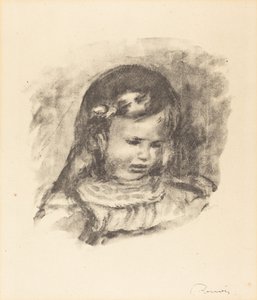 Claude Renoir, mit gesenktem Kopf, 1900er
