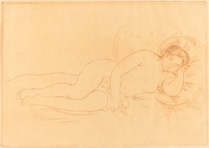 Weiblicher Akt liegend von Pierre Auguste Renoir