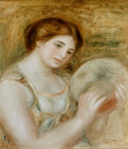 Frau mit Tamburin