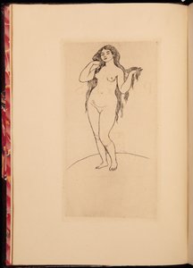 Frontispiz zu einer Anthologie von Werken von Stephane Mallarme, 1891 von Pierre Auguste Renoir