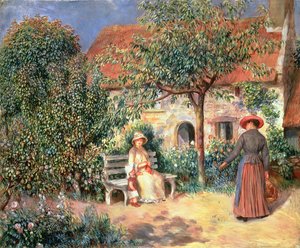 Gartenszene in der Bretagne, ca. 1886 von Pierre Auguste Renoir
