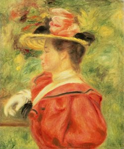 Mädchen mit Handschuh, ca. 1890 von Pierre Auguste Renoir