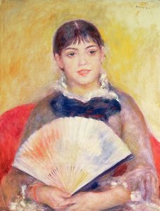 Mädchen mit einem Fächer
