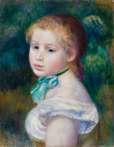 Kopf eines jungen Mädchens von Pierre Auguste Renoir