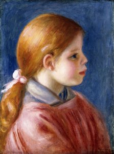 Kopf eines jungen Mädchens, 1888 von Pierre Auguste Renoir