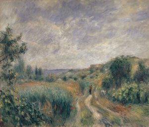 Landschaft bei Essoyes Landschaft mit zwei Figuren auf dem Gras
