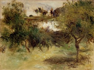 Landschaft mit Bäumen, spätes 19. Jahrhundert