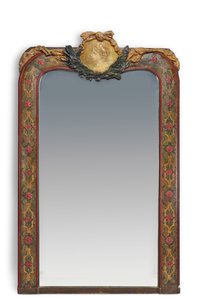 Spiegelrahmen mit einem Medaillon „Mädchenkopf“ für Madame Charpentiers Salon, ca. 1878-79 von Pierre Auguste Renoir