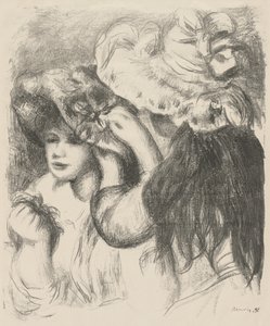Den Hut anstecken von Pierre Auguste Renoir