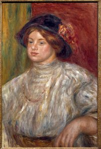 Porträt von Gabrielle mit dem Hut, ca. 1915