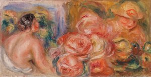 Rosen und kleiner Akt von Pierre Auguste Renoir