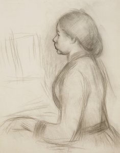 Studie eines jungen Mädchens am Klavier von Pierre Auguste Renoir