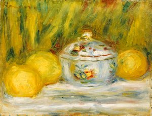 Zuckerschale und Zitronen, 1915 von Pierre Auguste Renoir