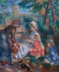 Die Apfelverkäuferin von Pierre Auguste Renoir
