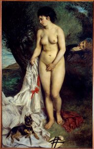 Der Greifbader. Gemälde von Pierre-Auguste Renoir (1841-1919) von Pierre Auguste Renoir