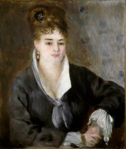 Die Dame in Schwarz von Pierre Auguste Renoir