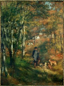 Der Maler Lecoeur im Wald von Fontainebleau von Pierre Auguste Renoir